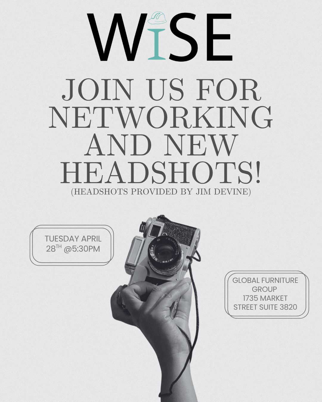 Wise - networking and headshot event